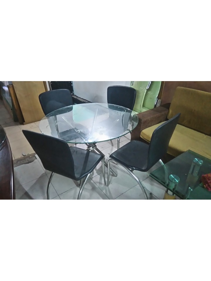 Bán Bàn Ăn Kiếng 4 Ghế Cũ Giá Rẻ